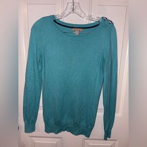 Banana Republic Turquoise Crew Neck Sweater
